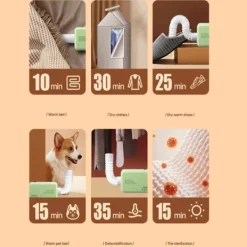 Torktumlare-Portabel Elektrisk Torktumlare Multifunktionell, Kan Torka Kläder Även Under Regniga Dagar, Och Kan Tidsinställas