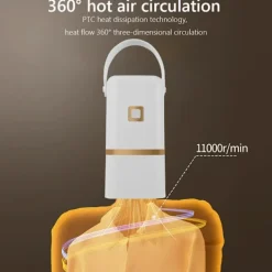 Torktumlare-Portabel Elektrisk Torktumlare, Vikbar, För Lätta Kläder, Underkläder Och Barnkläder