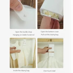 Torktumlare-Portabel Elektrisk Torktumlare, Vikbar, För Lätta Kläder, Underkläder Och Barnkläder