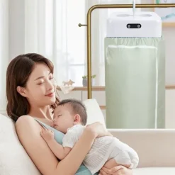 Torktumlare-Portabel Klädtork Vikbar Multifunktionell Mini Kompakt Liten Elektrisk Torkmaskin för Resor EU-kontakt 100‑240V Vit