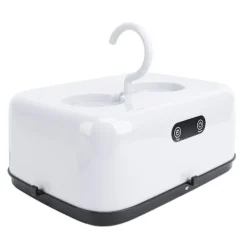 Torktumlare-Portabel Klädtork Vikbar Multifunktionell Mini Kompakt Liten Elektrisk Torkmaskin för Resor EU-kontakt 100‑240V Vit