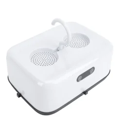 Torktumlare-Portabel Klädtork Vikbar Multifunktionell Mini Kompakt Liten Elektrisk Torkmaskin för Resor EU-kontakt 100‑240V Vit