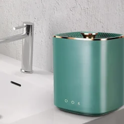 Tvättmaskiner-Portabel Kompakt Mini Tvättmaskin, Personlig Klädtvättmaskin, Liten Portabel Tvättmaskin Kompatibel med Studentboende, (Grön)