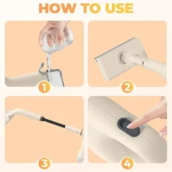 Ångtvättar-Portabel Multifunktionell Ångtvätt – Handhållen Högtemperatursrengörare med Flera Tillbehör, Kemikaliefri Rengöring för Hem, Kök, Badrum & Bil