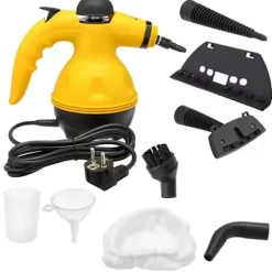 Ångtvättar-Portabel Ångrengörare - Brett Utbud av Tillbehör - Kraftfull Ångrengörare - Rengör alla typer av ytor med ånga