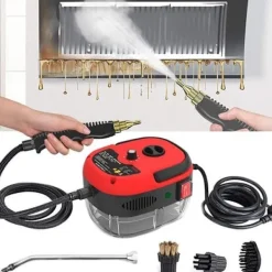 Generic Ångtvättar-Portabel Ångrengörare - Hög Temperatur Högt Tryck - Hushållsapparater - Röd