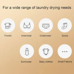 Torktumlare-Portabel Torktumlare, Minitork för Kläder, Snabbtork, med Torkpåse, Kompakt, för Resor & Hem