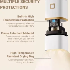Torktumlare-Portabel Torktumlare, Minitork för Kläder, Snabbtork, med Torkpåse, Kompakt, för Resor & Hem
