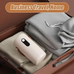 Torktumlare-Portabel Tørretumbler, Minitork, Lågljud, Timer & Överhettningsskydd, för Resor, Camping, Dorm & Vått Väder