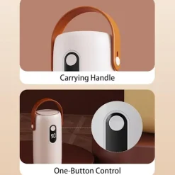 Torktumlare-Portabel Tørretumbler, Minitork, Lågljud, Timer & Överhettningsskydd, för Resor, Camping, Dorm & Vått Väder