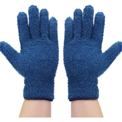 Dammsugare & Tillbehör-Prestanda Dammtorkarhandskar (Marinblå Par), Rengöringshandskar i Korallfleece, Fångar Damm, Pollen, Djurhår och Päls, Perfekt för Trä- och Läderytor, Washa | Fyndiq