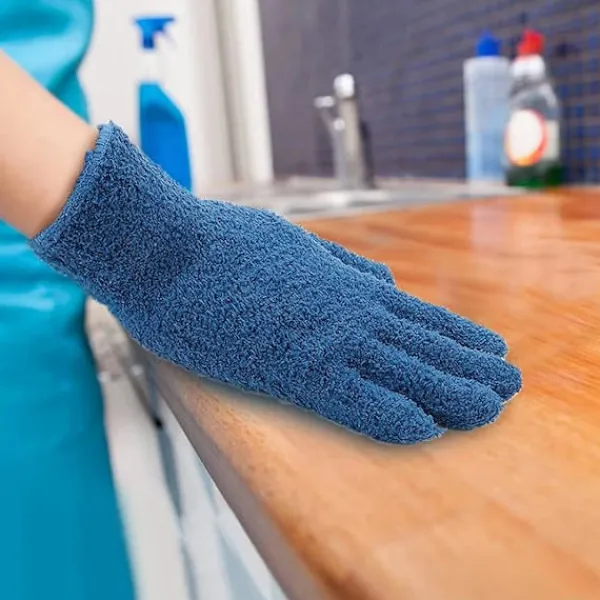 Dammsugare & Tillbehör-Prestanda Dammtorkarhandskar (Marinblå Par), Rengöringshandskar i Korallfleece, Fångar Damm, Pollen, Djurhår och Päls, Perfekt för Trä- och Läderytor, Washa | Fyndiq