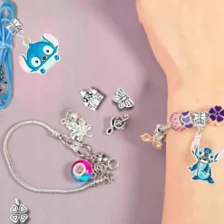 Ångtvättar-Pärlset för att göra armband Berlocker Pärla Lilo Stich