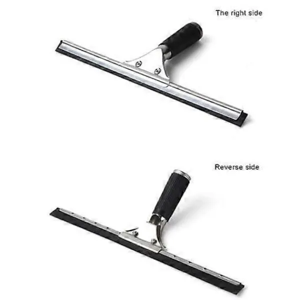 Fönsterrengöring-Professionell fönsterskrapa med gummiläpp, långt handtag, badrumsdusch, fönstertorkare, glasrengöringsverktyg 30cm