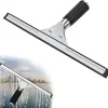 ECLshop Fönsterrengöring-Professionell fönsterskrapa, fönsterskrapa i rostfritt stål med 35 cm blad, för torkning och rengöring av glas