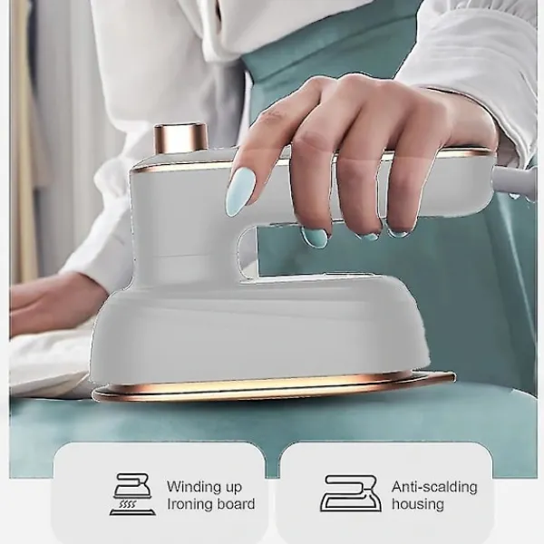 Ångtvättar-Professionell mini ångstrykjärn Handhållen bärbar plaggångare torr våt dubbla kläder tyg strykmaskin