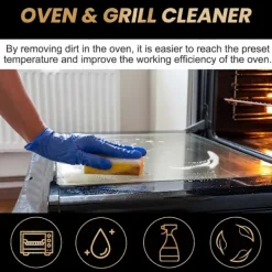 Rengöringsmedel-Professionell ugn- och grillrengöring kraftig spray tar bort fastbränt fett för köksspisar spiskåpor