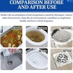 Rengöringsmedel-Pulver för att ta bort stopp i avlopp