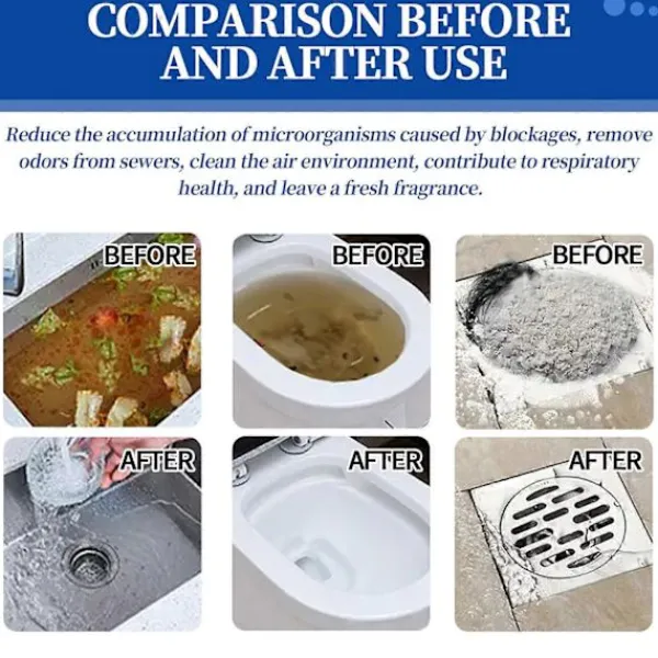 Rengöringsmedel-Pulver för att ta bort stopp i avlopp