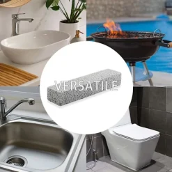 Rengöringsmedel-Pumice Sten för Toalettstädning, Pimpstenar för att Ta Bort Vattenringar Fläckar på Toalettstolar, Paket med 6