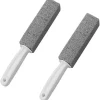Rengöringsmedel-Pumicesvamp för rengöring 2 toalettstädningspumicesvamp med handtag 13,5 × 3,7 × 3,7 cm
