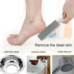 Rengöringsmedel-Pumicesvamp för rengöring 2 toalettstädningspumicesvamp med handtag 13,5 × 3,7 × 3,7 cm