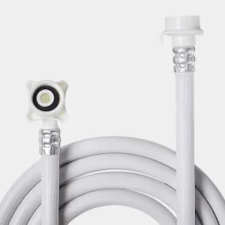 Tvättmaskiner-PVC Vatteninloppsrör för Tvättmaskin med Stålanslutning Förlängningsslang Tvättmaskinsslangar för Vatteninsprutning 3 M/118.1in