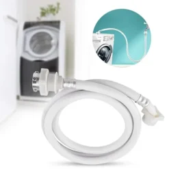 Tvättmaskiner-PVC-slangar för tvättmaskin, slang för tvättmaskins vatteninloppsrör, 2 meter