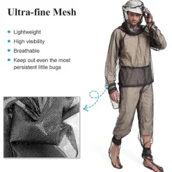 Skadedjur & Insekter-QD-Lätta mygghandskar och vantar i mesh med strumpor