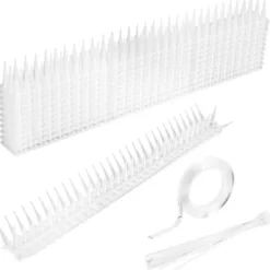 Skadedjur & Insekter-QU/5m Fågelpiggar, Duvpiggar, Kråkpiggar, Säkra för duvor, sparvar, kråkor och balkonger (12-pack, vit)