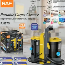 Städmaskiner-RAF Våt- och torrdammsugare Senaste Handhållen Portabel Mattrengörare fläckrengörare kommersiell Dammsugare Ånga för Soffa och Bil med 11000pa