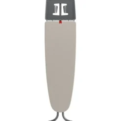 RAYEN Strykjärn-6141.01 Premium Strykbräda med Stöd för Strykjärn och Klädhängare, Metall, Gråbeige, 120,5 x 41 cm