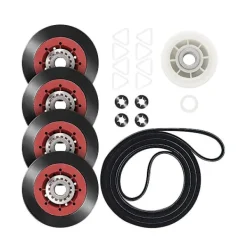 Crowned Torktumlare-4392067rc 27" torktumlare reparationskit för Wpw10314173 trumma 661570v rem 279640 spännrulle reparationskit
