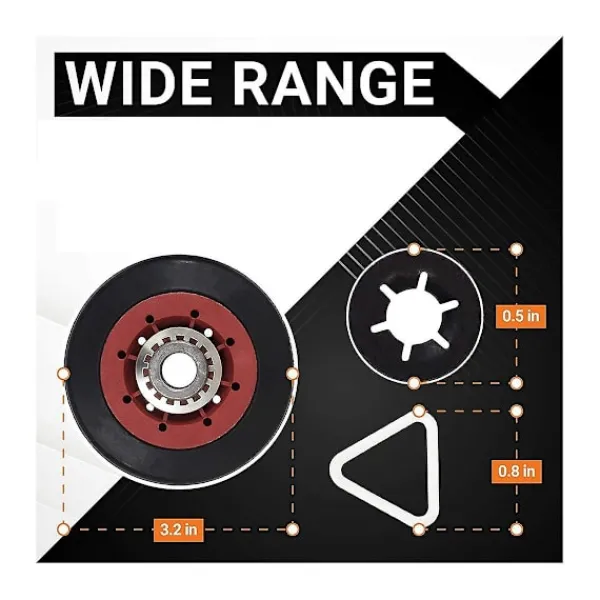 Crowned Torktumlare-4392067rc 27" torktumlare reparationskit för Wpw10314173 trumma 661570v rem 279640 spännrulle reparationskit