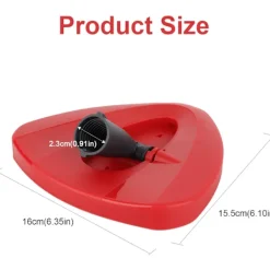 Städmoppar-Röd Spin Mop Ersättningshuvud för Vileda Mopp, Triangel Spin