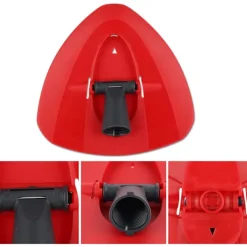 Städmoppar-Röd Spin Mop Ersättningshuvud för Vileda Mopp, Triangel Spin