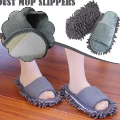 Städmoppar-Rengör tofflor för att torka av golvet med öppen tå, lata tofflor S