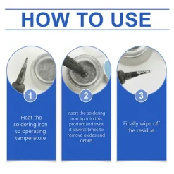 Rengöringsmedel-Rengörare för lödspetsar, avlägsnar oxidation och förlänger livslängden på lödspetsrengöraren