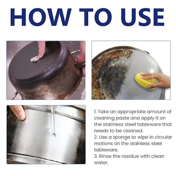 Rengöringsmedel-Rengöring av rostfritt stål