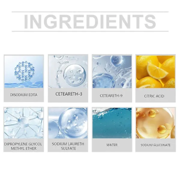 Rengöringsmedel-Rengörings- och poleringsspray för rostfritt stål är noggrant formulerad med natriumglukonat