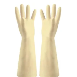 Rengöringsmedel-Rengöringshandskar i Gummi Gula Hushåll Återanvändbara Diskhandskar