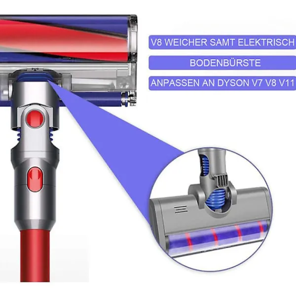 Dammsugare & Tillbehör-Rengöringshuvud för Dyson-modeller V7 V8 V10 V11 Sladdlös dammsugare Tillbehör för parkettgolv