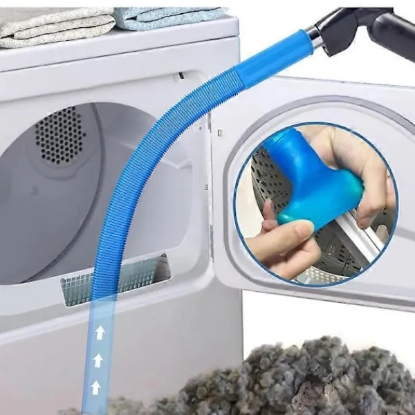 Torktumlare-Rengöringskit för torktumlare, dammsugarfäste för torktumlarludd