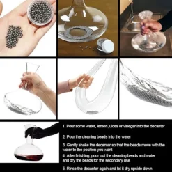 Rengöringsmedel-Rengöringskulor i rostfritt stål för karaffer 500 st 3 mm