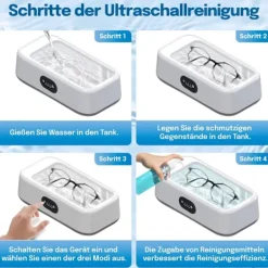 Rengöringsmedel-Rengöringsmedel, 640 ml 49000 Hz, 40 W smyckesrengörare, 3 timerinställningar, kan användas för att rengöra smycken, glasögon