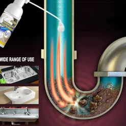 Rengöringsmedel-Rengöringsmedel för diskho och avloppsskum, rörrensare, deodorant, snabbverkande skumrengöring kompatibel med diskbänk och toalettstol 30ML