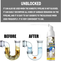 Rengöringsmedel-Rengöringsmedel för diskho och avloppsskum, rörrensare, deodorant, snabbverkande skumrengöring kompatibel med diskbänk och toalettstol 30ML