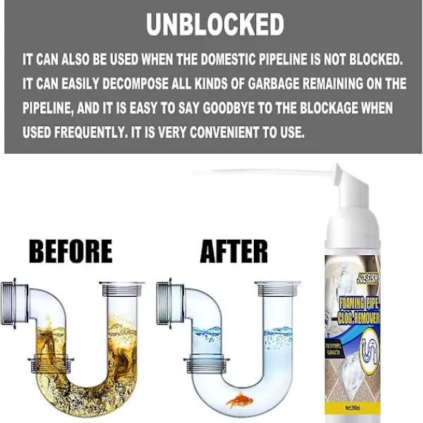 Rengöringsmedel-Rengöringsmedel för diskho och avloppsskum, rörrensare, deodorant, snabbverkande skumrengöring kompatibel med diskbänk och toalettstol 30ML