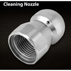 OCEAN Högtryckstvättar-Rengöringsmunstycke Högtryck Vatten och Avloppsstrålar Rostfritt Stål