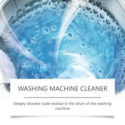 Rengöringsmedel-Rengöringspulver för tvättmaskinstrumma, rengör fläckar, avkalkar och tar bort lukt, hushållsartiklar är rena och utan rester